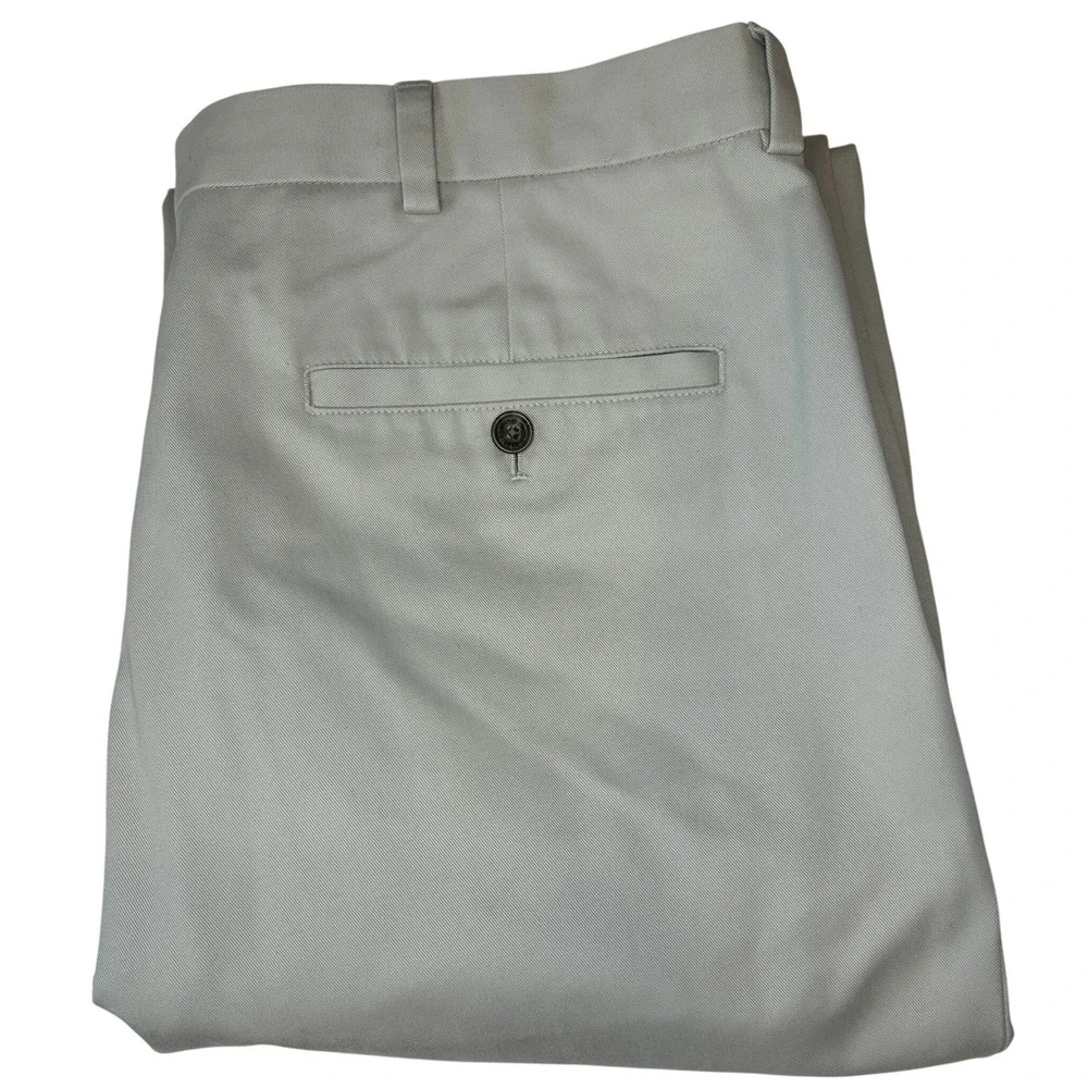 Brooks Brothers Advantage Chino Clark Men's Pants Khaki‎ Tan W38 L34 Cotton